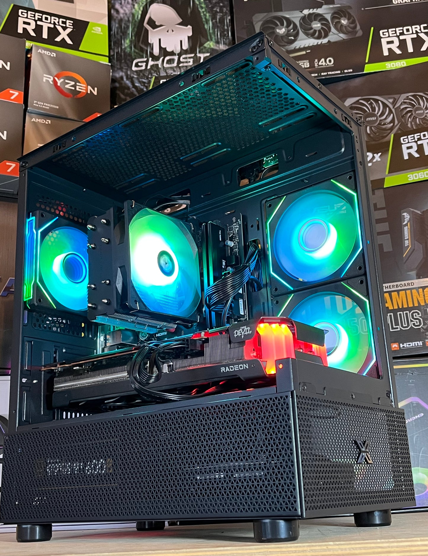 🌈 PC gamer RGB - Ryzen 7 4,4 Ghz - RX 6700 XT- 32go RAM DDR4- 500go SSD- 1to HDD - WINDOWS 11 PRO