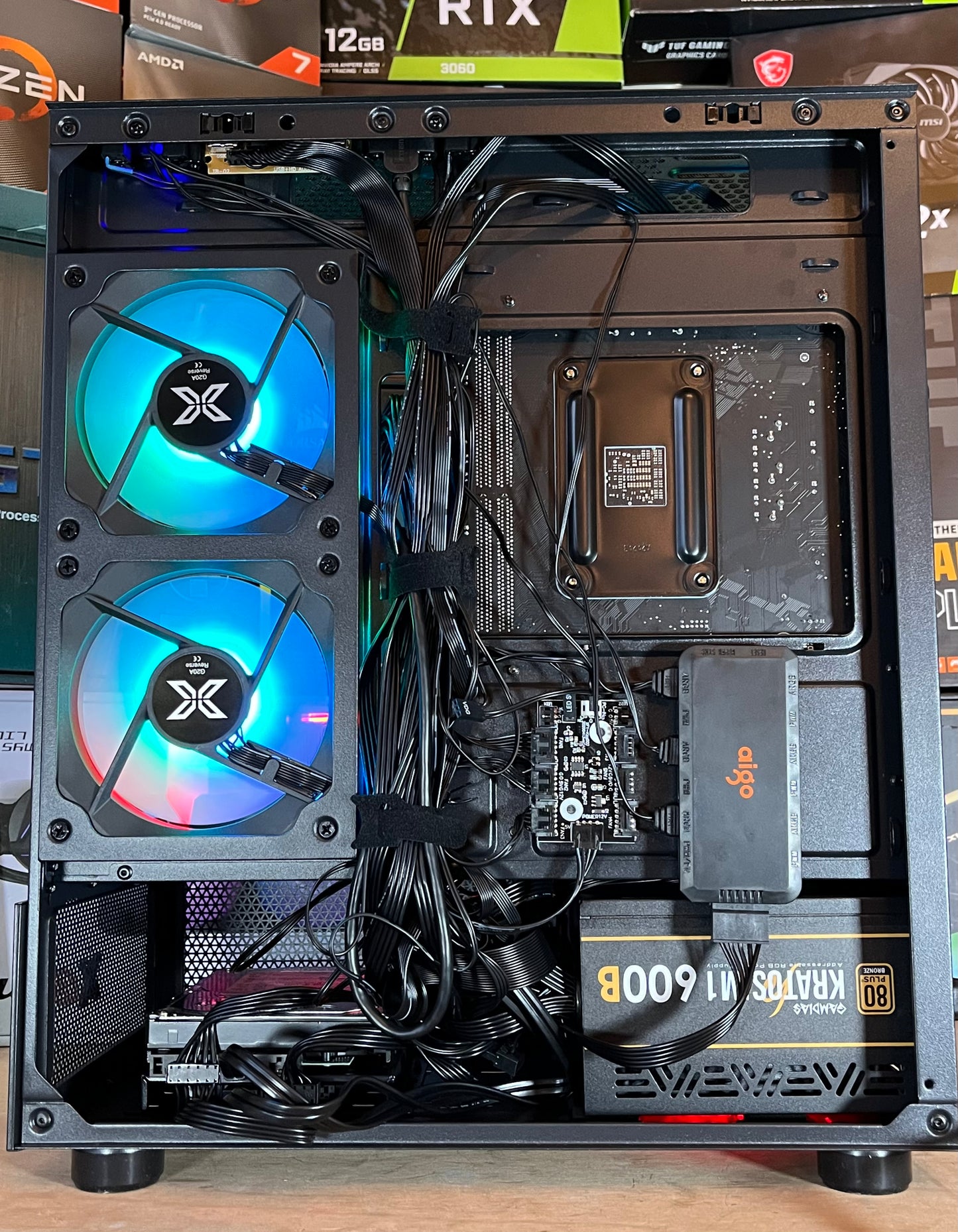 🌈 PC gamer RGB - Ryzen 7 4,4 Ghz - RX 6700 XT- 32go RAM DDR4- 500go SSD- 1to HDD - WINDOWS 11 PRO
