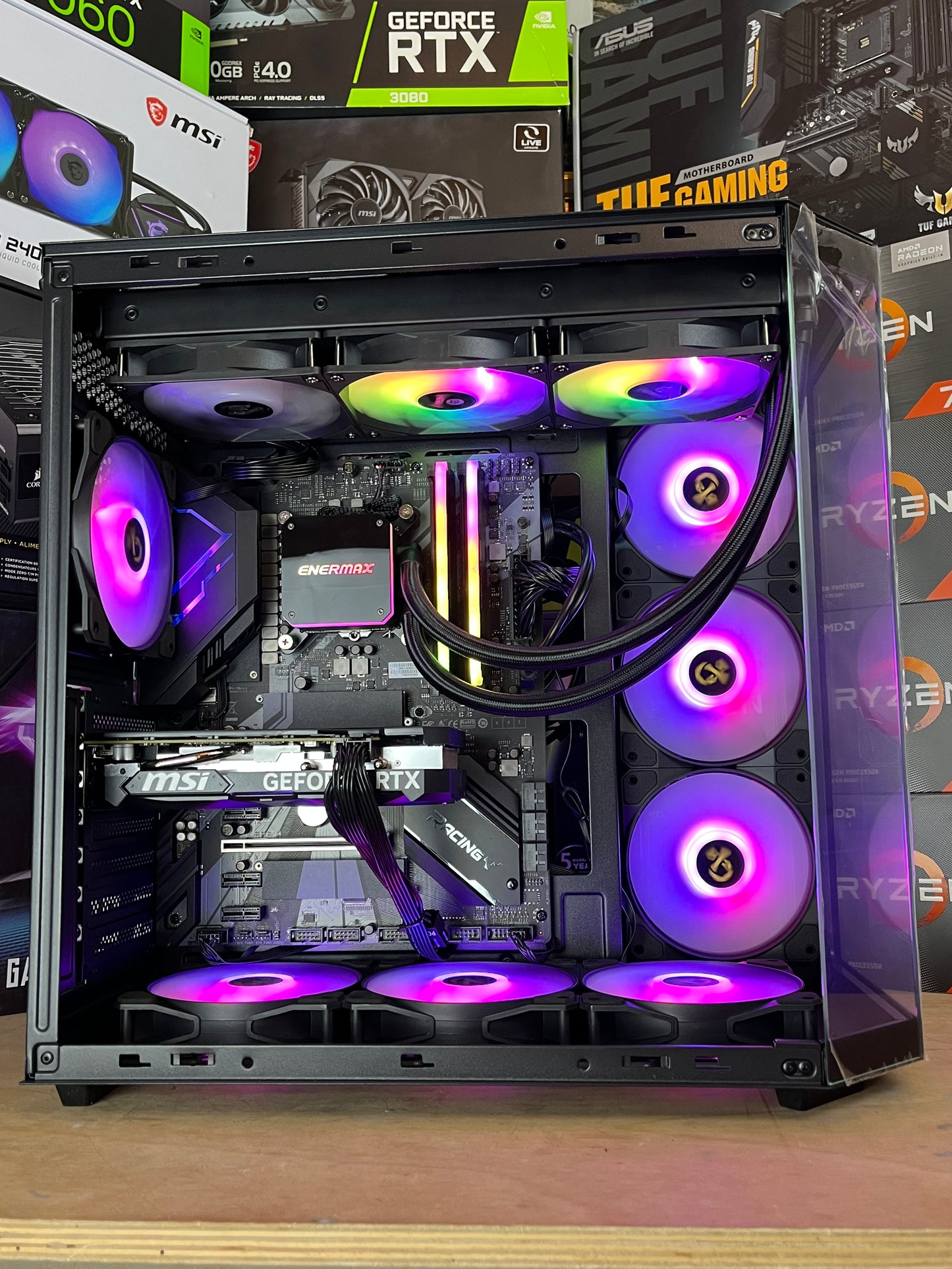 🌈 PC gamer RGB - i9 5,2 Ghz - RTX 4060 - 32go RAM DDR4- 1 to SSD- WINDOWS 11 PRO - GARANTI 1 AN - ENVOI POSSIBLE 📦