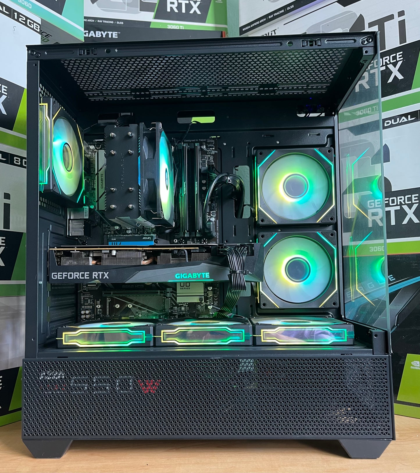 🌈PC gamer RGB - I7 5,1 Ghz - RTX 3060 TI - 32go RAM DDR4- 1to SSD- WINDOWS 11 PRO