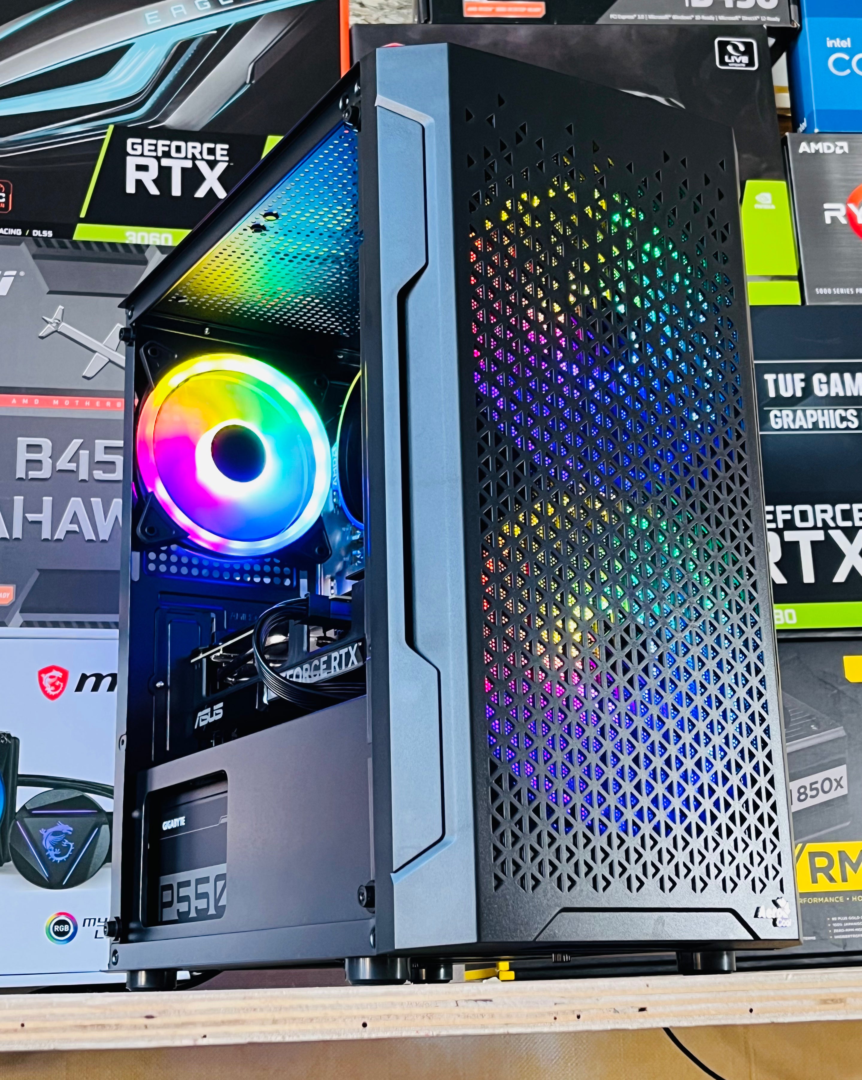 Memory PC Gamer Ryzen 5 5500 6X 4,2 GHz, RTX 5060 8 Go, 16 Go DDR4, SSD 1 to, Windows 11 Pro Memory PC Gamer Ryzen 5 5500 6X 4,2 GHz, RTX 5060 8 Go, 16 Go DDR4, SSD 1 to, Windows 11 Pro