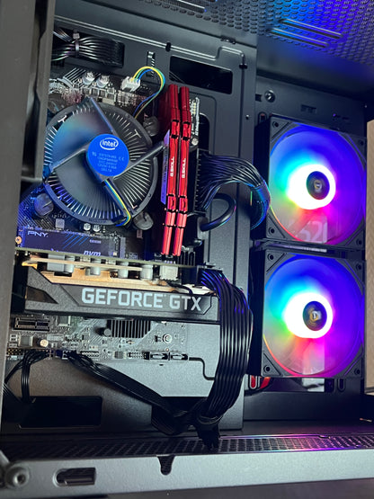 🌈 Pc gamer RGB - Ryzen 5 8400 - GTX 1660 super - 16go ram ddr4- 500go ssd - windows 11 PRO