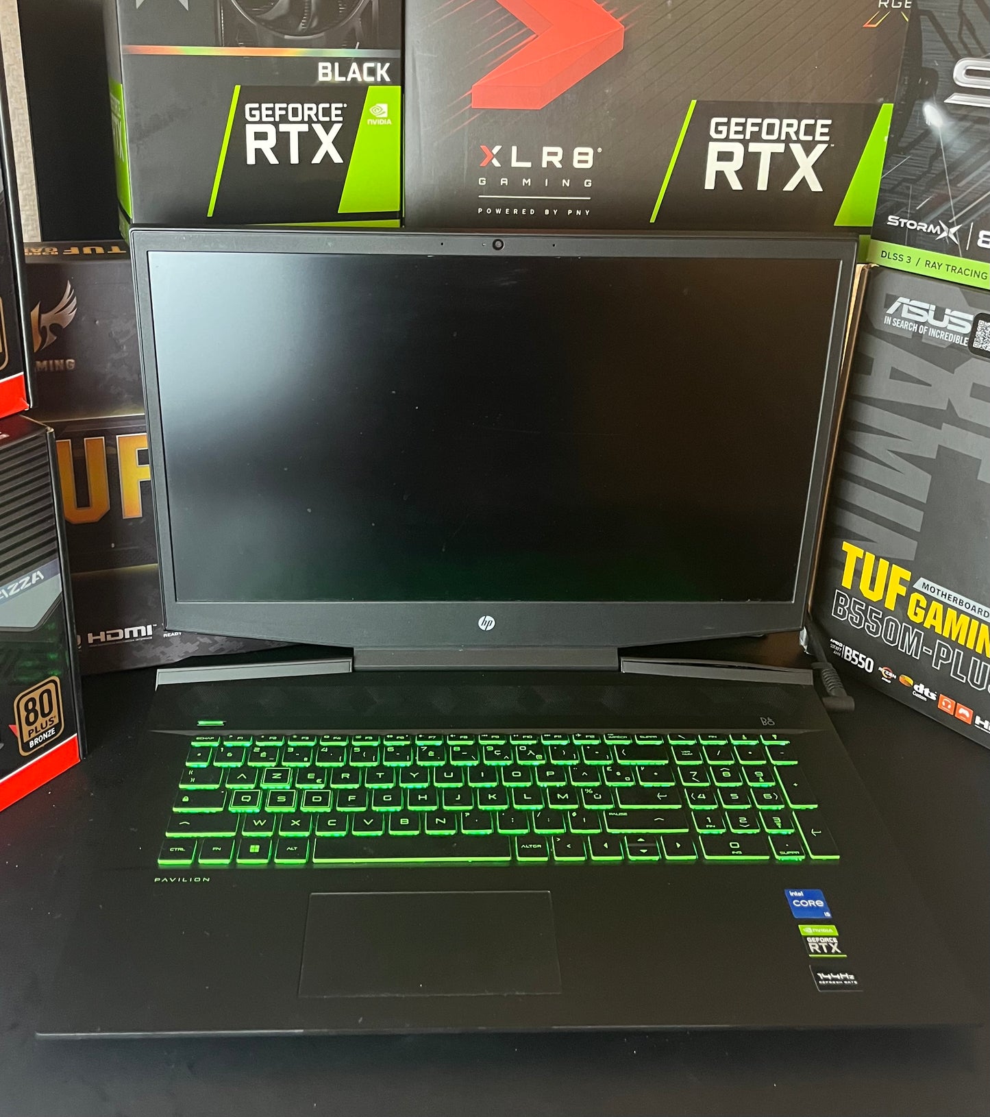 🌈Pc portable gamer 144hz HP - rtx 3050 - i5 11300h - 16go ram ddr4- 500go ssd - windows 11 pro