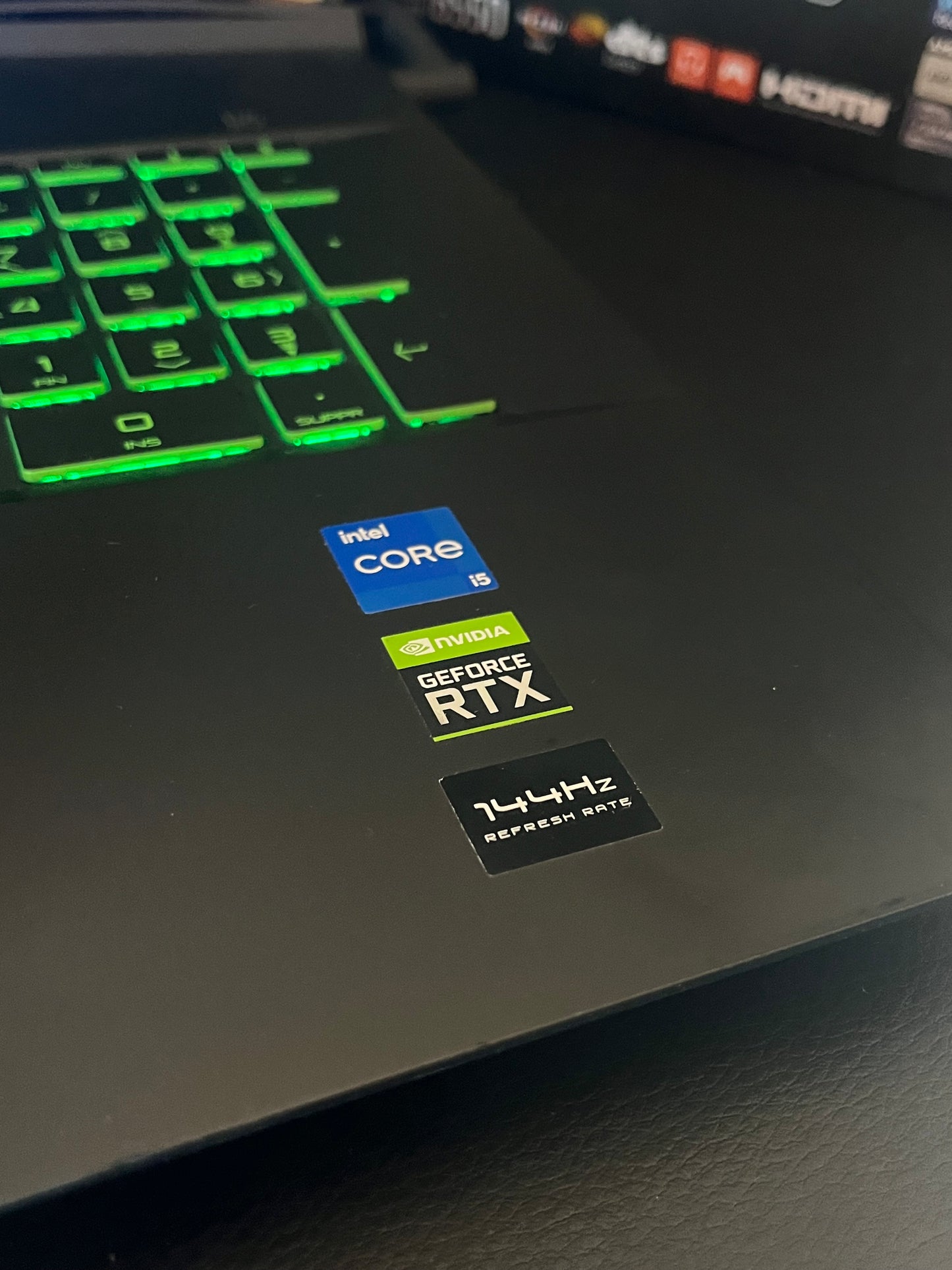 🌈Pc portable gamer 144hz HP - rtx 3050 - i5 11300h - 16go ram ddr4- 500go ssd - windows 11 pro