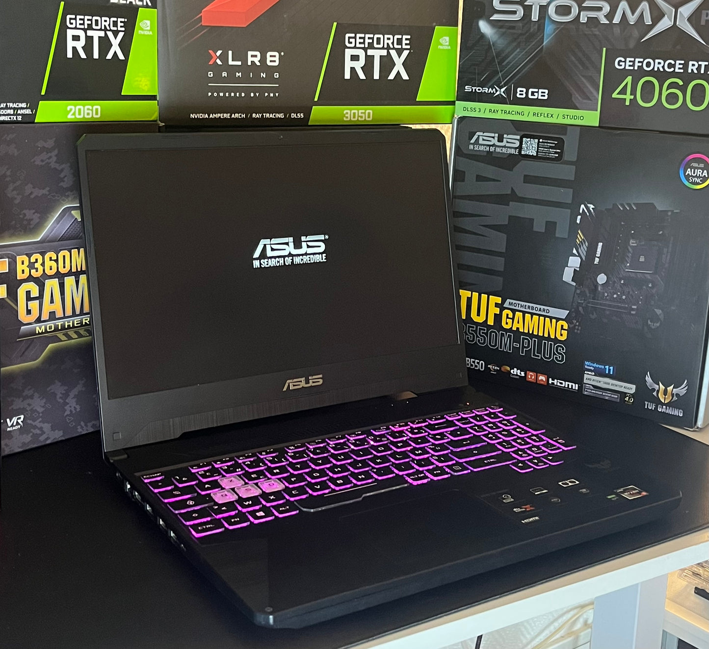 🌈Pc portable gamer 144hz Asus Tuf - Ryzen 5 3550h - gtx 1650 - 16go ram ddr4- 500go ssd - windows 11 pro