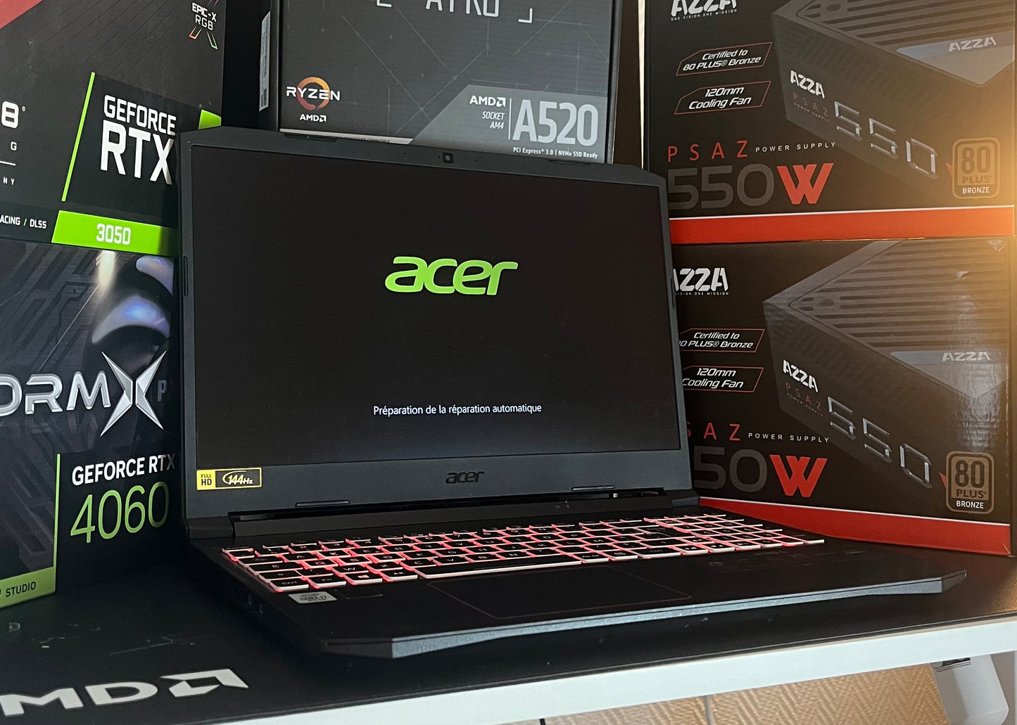 Pc Portable Acer nitro 5 - i7 10750h - RTX 2060 - 16go ram ddr4- 500go ssd - 1to hdd- windows 11 pro