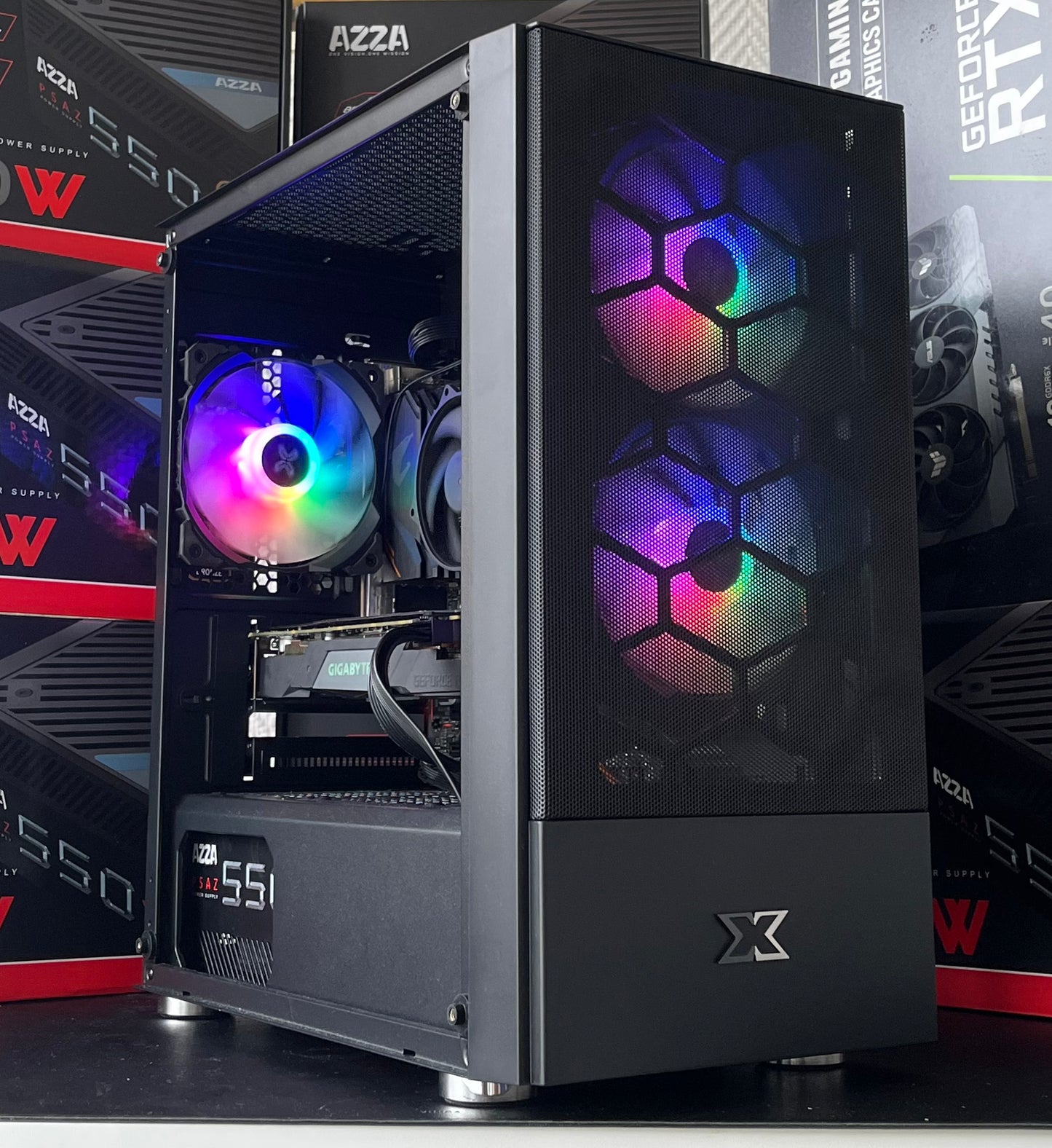 🌈 Pc gamer RGB - i5 9400f - RTX 2060 - 16go ram ddr4- 500go ssd - windows 11 PRO