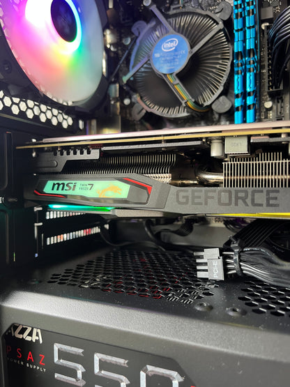 🌈 Pc gamer RGB - i5 10400f - RTX 2060 - 16go ram ddr4- 500go ssd - windows 11 PRO