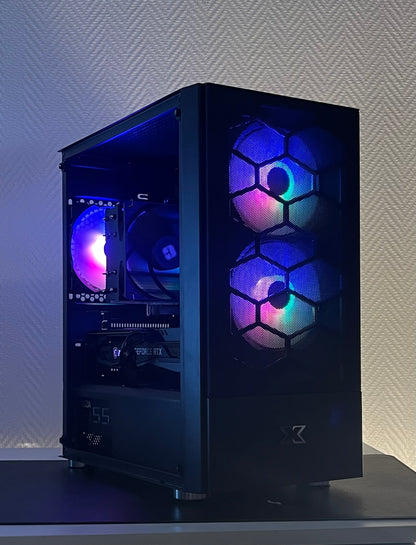 🌈 Pc gamer rgb- Rtx 3060 Ti - Ryzen 7 5700x - 16go ram ddr4- 500go ssd - windows 11 pro