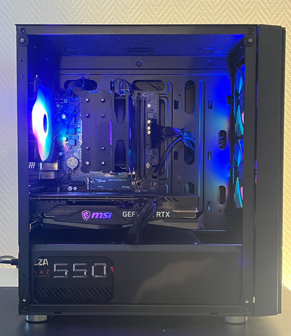 🌈 Pc gamer rgb- Rtx 3060 Ti - Ryzen 7 5700x - 16go ram ddr4- 500go ssd - windows 11 pro